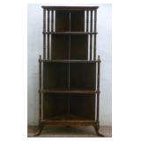 Dark Cherry 4 Tier Corner Shelf 22" X 50" 17"