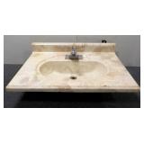 Marble Top Bathroom Sink  22" x 31"
