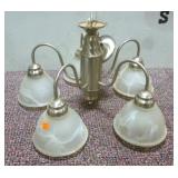 Chrome w/ Frosted Glass Chandelier