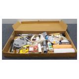 Box of Assorted Paint Supplies