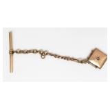 Gold Plated Locket Tie Clasp 9.0 Grams