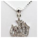 Sterling Silver CZ Necklace