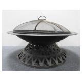 Black Metal Outdoor Patio Fire Pit