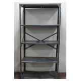 Grey 5-Shelf Metal Rack