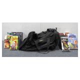 Large Assortment of VHS Movies and Coronado Duffel
