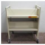 2-Sided Rolling Book Cart