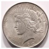 1922 Silver Liberty Peace Dollar
