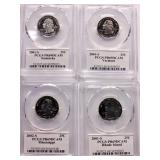 (4) State Uncirculated Quarters (MS,KY,RI,VT)