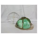 Vintage Green Lamp - Needs Repair