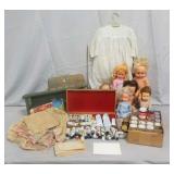 Misc. Items Including Dolls, Paint, Self, & More