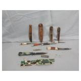 (1) 7" Survival Knife, Various Blades & More