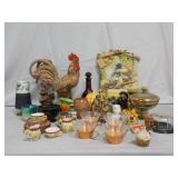 Fall Themed Home Décor; Rooster, Clock, & More