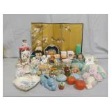 Porcelain Figurines, Angels, Bears, Duck, & More