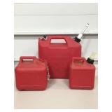 (3) Gas Cans