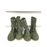 (2) Pairs Of KCA Green Rubber Boots, Size 9