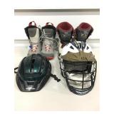 (2) Pairs Snowboarding Boots, Helmet, & More