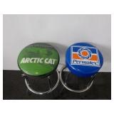 (2) Padded Stools & (1) Stand Up On Wheels Cooler