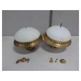 (2) Overhead Lights, 12" Diameter