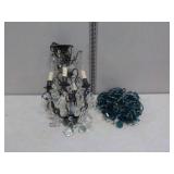 Christmas Lights & Prism Chandelier