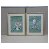 (2) Framed Art Pieces