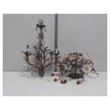 (1) Chandelier & Lower Over Head Light