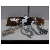 (3) Calf Skins & Horse Harness
