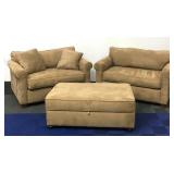 3 Piece Living Room Set Includes Oversized Chairs