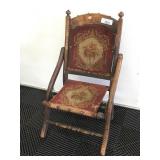 Antique Folding Doll Chair
