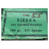 (55) Bullets 303 Brit 180GR SPB