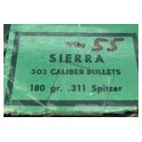 (55) Bullets 303 Brit 180GR SPB