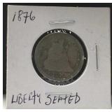 1876 Liberty Seated Coin