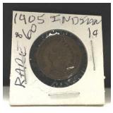 1905 Indian Penny