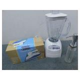 Osterizer Blender, E-Source Steam Iron & Soap