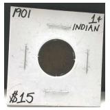 1901 Indian Penny