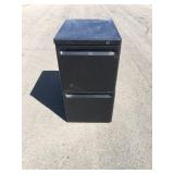 Black 2-Drawer Filing Cabinet