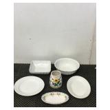 White Plates/Bowls & Coffee Cup