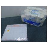 Paper Core Standard Roll Bathroom Tissue & Blue