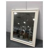White Wood Framed Mirror