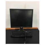 Dell P190St Monitor & Keyboard - Powers On