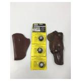 (3) Speed Loaders For Revolvers & (2) Leather