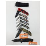(7) Pocket Knives & (1) Case