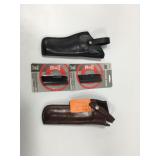(2) Savage Arms .22 LR Mags & (2) Leather Holsters