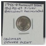 1946-D Roosevelt Silver Dime