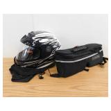Motorcycle Helmet W/ Carrier & Polaris Travelpack