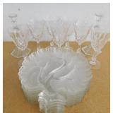 Clear Glassware Platters & Wine Glasses