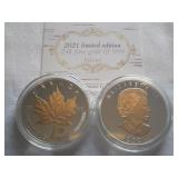 (2) Canadian 2021 Limited Edition Coins