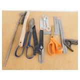 Various Tools: Snips, Scissors, Angle & Brush