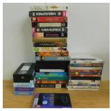 Box of Assorted DVDs, Cassettes & VHS