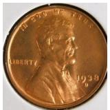 1938-D Lincoln Wheat Penny MS67