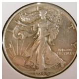 1944-P Walking Liberty Half Dollar AU55